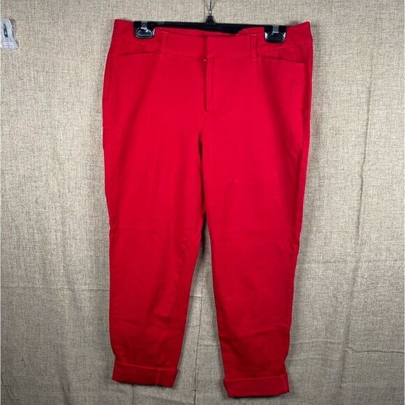 Very nice red Old Navy 3/4 pants sz 12 - Picture 1 of 5